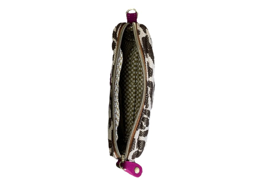 Mila Louise TROTT LP - TOILE/CUIR - CASSIS pochette trott lp Sacs à mains