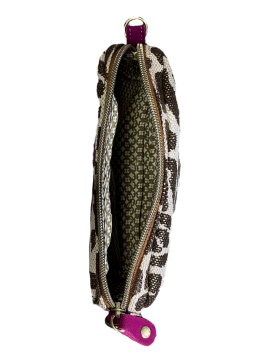 Mila Louise TROTT LP - TOILE/CUIR - CASSIS pochette trott lp Sacs à mains