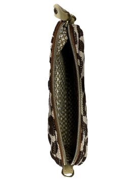 Mila Louise TROTT LP - TOILE/CUIR - GOLD pochette trott lp Sacs à mains