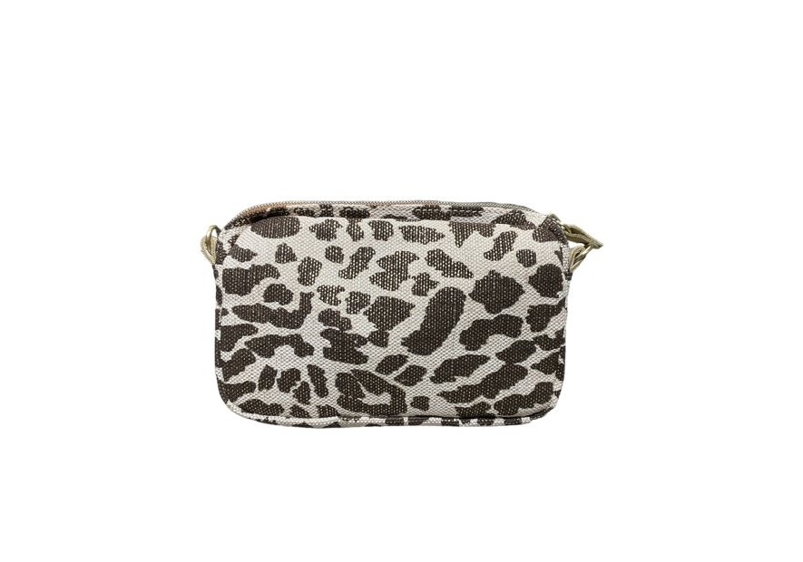 Mila Louise TROTT LP - TOILE/CUIR - GOLD pochette trott lp Sacs à mains