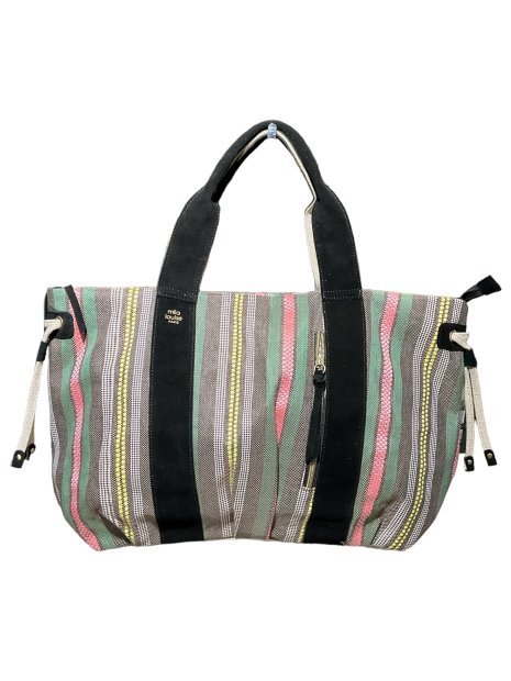 Mila Louise PRUDYA RAY - TOILE/CUIR - NOIR mila louise-prudya ray-cabas sac-a-main-shopping-toile-ou-cuir