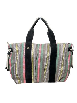 Mila Louise PRUDYA RAY - TOILE/CUIR - NOIR mila louise-prudya ray-cabas shopping