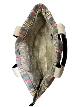 Mila Louise PRUDYA RAY - TOILE/CUIR - NOIR mila louise-prudya ray-cabas shopping