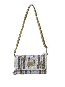 Mila Louise PHILA RAY - TOILE/CUIR - GOLD mila louise-phila ray-pochette Sacs à mains