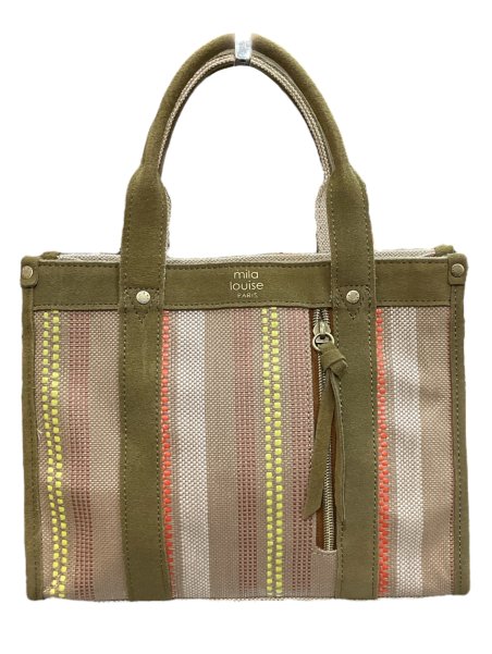 Mila Louise PRUDEA RAY - TOILE/CUIR - KAKI mila louise-prudea ray-cabas pm Sacs à mains