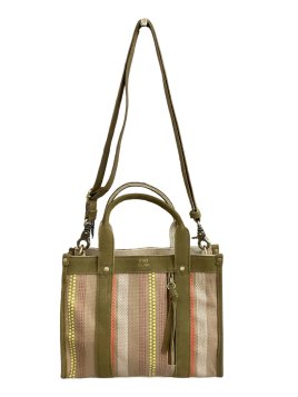 Mila Louise PRUDEA RAY - TOILE/CUIR - KAKI mila louise-prudea ray-cabas pm Sacs à mains