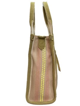 Mila Louise PRUDEA RAY - TOILE/CUIR - KAKI mila louise-prudea ray-cabas pm Sacs à mains