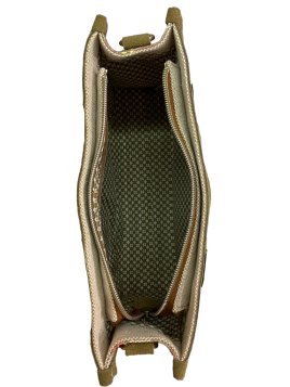 Mila Louise PRUDEA RAY - TOILE/CUIR - KAKI mila louise-prudea ray-cabas pm Sacs à mains