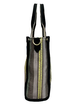 Mila Louise PRUDEA RAY - TOILE/CUIR - NOIR mila louise-prudea ray-cabas pm Sacs à mains