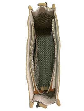 Mila Louise PRUDEA RAY - TOILE/CUIR - GOLD mila louise-prudea ray-cabas pm Sacs à mains