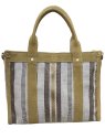 Mila Louise PRUDEA RAY - TOILE/CUIR - GOLD mila louise-prudea ray-cabas pm sacs-a-mains