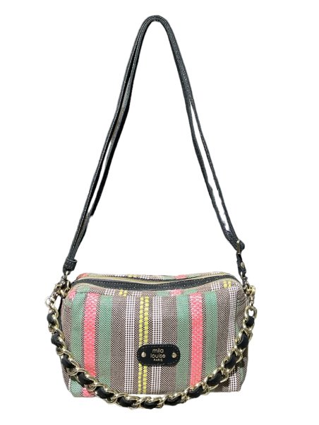 Mila Louise MAMA RAY - TOILE/CUIR - NOIR mila louise-mama ray-porté travers Sacs à mains