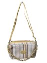 Mila Louise MAMA RAY - TOILE/CUIR - GOLD mila louise-mama ray-porté travers sacs-a-mains