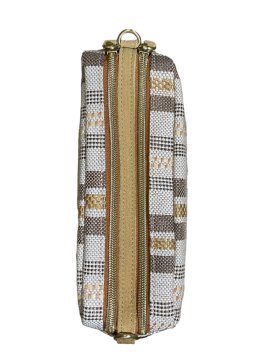 Mila Louise MAMA RAY - TOILE/CUIR - GOLD mila louise-mama ray-porté travers Sacs à mains