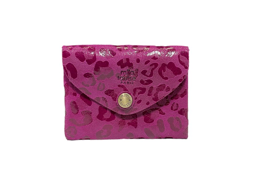 Mila Louise MONYX GP - TOILE/CUIR - CASSIS mila louise-monyx gp-porte carte pmpb