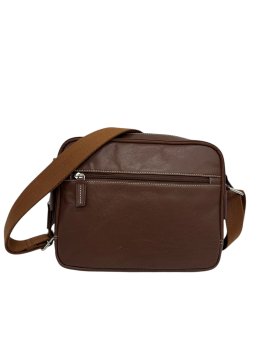 Serge Blanco MAR41008 - CUIR DE VACHETTE - CO blanco - marfa - mini reporter sac h zip