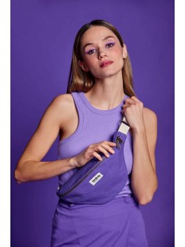 hindbag OLIVIA - COTON BIO - HOLI VIOLET sac banane hindbag olivia Sacs à mains