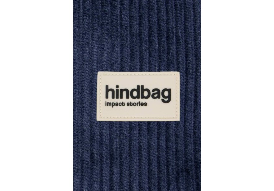 hindbag OLIVIA - COTON BIO - VELOUR MARI sac banane hindbag olivia Sacs à mains