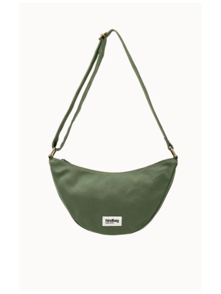 hindbag ANDREA - COTON BIO - OLIVE sac bandoulière demi lune andrea hindbag Sacs à mains