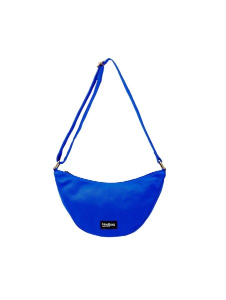 hindbag ANDREA - COTON BIO - BLEU ELECTR sac bandoulière demi lune andrea hindbag Sacs à mains