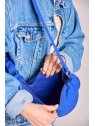 hindbag ANDREA - COTON BIO - BLEU ELECTR sac bandoulière demi lune andrea hindbag sacs-a-mains