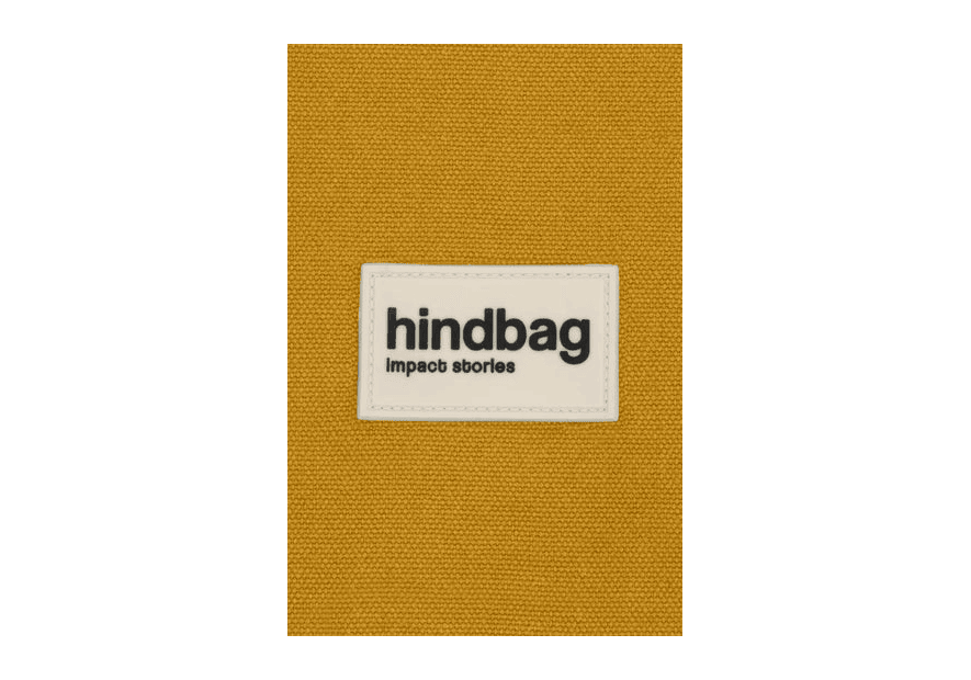 hindbag ANDREA - COTON BIO - SAFRAN sac bandoulière demi lune andrea hindbag Sacs à mains