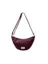 hindbag ANDREA - COTON BIO - PRUNE sac bandoulière demi lune andrea hindbag sacs-a-mains