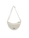 hindbag ANDREA - COTON BIO - VELOURS BEI sac bandoulière demi lune andrea hindbag sacs-a-mains