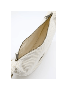 hindbag ANDREA - COTON BIO - VELOURS BEI sac bandoulière demi lune andrea hindbag Sacs à mains