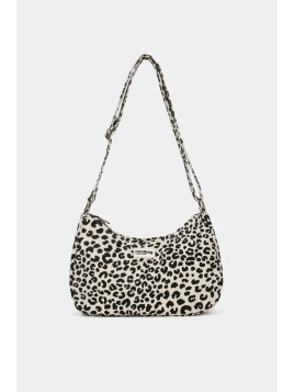 hindbag ANDREA - COTON BIO - LEOPARD ECR sac bandoulière demi lune andrea hindbag Sacs à mains