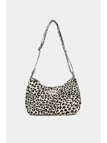 hindbag ANDREA - COTON BIO - LEOPARD ECR sac bandoulière demi lune andrea hindbag Sacs à mains
