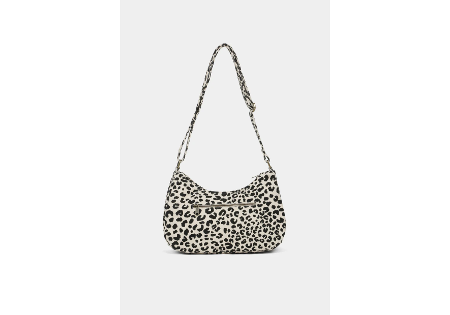 hindbag ANDREA - COTON BIO - LEOPARD ECR sac bandoulière demi lune andrea hindbag Sacs à mains