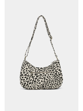 hindbag ANDREA - COTON BIO - LEOPARD ECR sac bandoulière demi lune andrea hindbag Sacs à mains