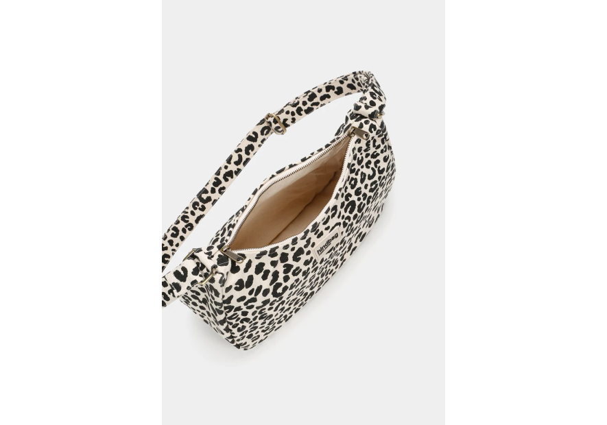 hindbag ANDREA - COTON BIO - LEOPARD ECR sac bandoulière demi lune andrea hindbag Sacs à mains