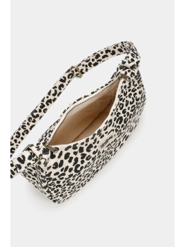 hindbag ANDREA - COTON BIO - LEOPARD ECR sac bandoulière demi lune andrea hindbag Sacs à mains