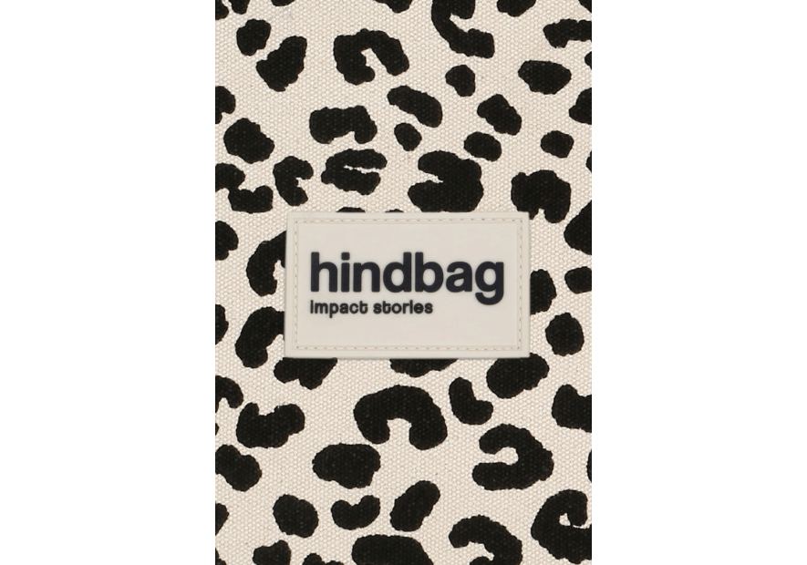 hindbag ANDREA - COTON BIO - LEOPARD ECR sac bandoulière demi lune andrea hindbag Sacs à mains