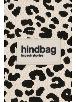 hindbag ANDREA - COTON BIO - LEOPARD ECR sac bandoulière demi lune andrea hindbag Sacs à mains