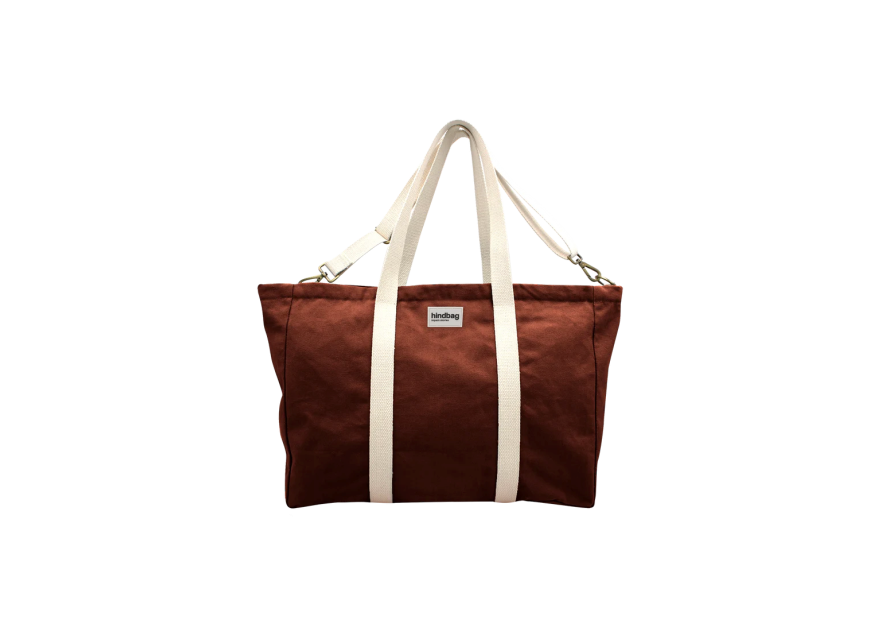 hindbag JEAN - COTON BIO - CHOCOLAT sac week-end jean Sacs de voyage