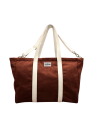 hindbag JEAN - COTON BIO - CHOCOLAT sac week-end jean sacs-de-voyage