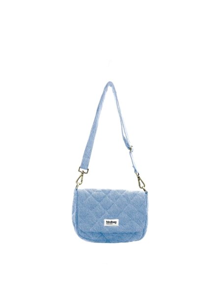 hindbag MARGAULT - COTON BIO - BLEU DENI sac à rabat margault Sacs à mains