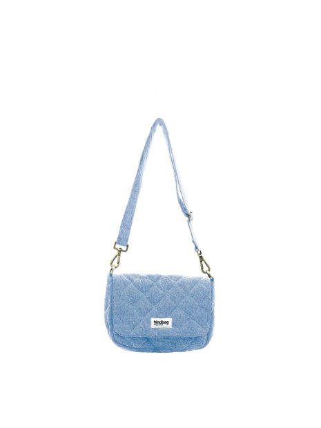 hindbag MARGAULT - COTON BIO - BLEU DENI sac à rabat margault sacs-a-mains