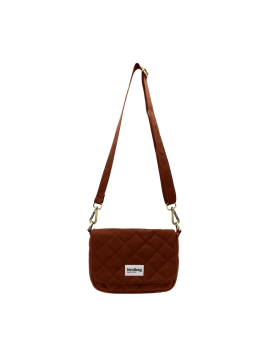 hindbag MARGAULT - COTON BIO - CHOCOLAT sac à rabat margault Sacs à mains