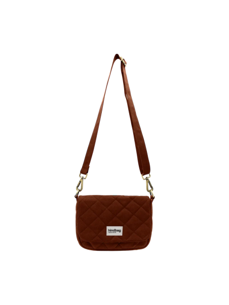 hindbag MARGAULT - COTON BIO - CHOCOLAT sac à rabat margault Sacs à mains