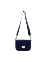 hindbag MARGAULT - COTON BIO - NAVY sac à rabat margault sacs-a-mains