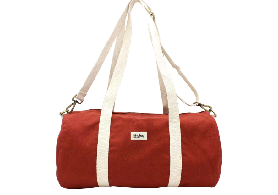 hindbag SIMON - COTON BIO - TERRACOTTA sac polochon simon Sacs de voyage