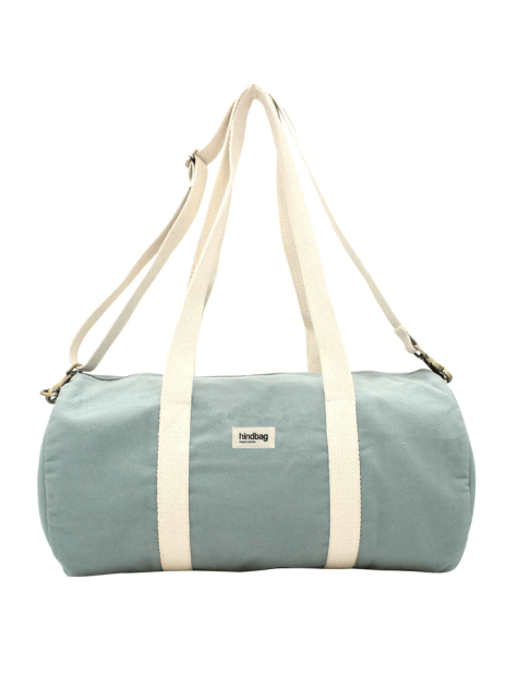 hindbag SIMON - COTON BIO - SAUGE sac polochon simon sacs-de-voyage