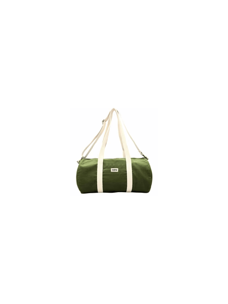 hindbag SIMON - COTON BIO - OLIVE sac polochon simon sacs-de-voyage