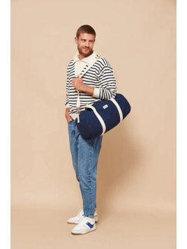 hindbag SIMON - COTON BIO - NAVY sac polochon simon Sacs de voyage