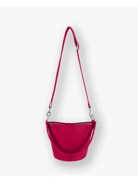 Les Ateliers Foures B118 - CUIR DE VACHETTE - HIBISC foures-milo-porté travers Sacs à mains