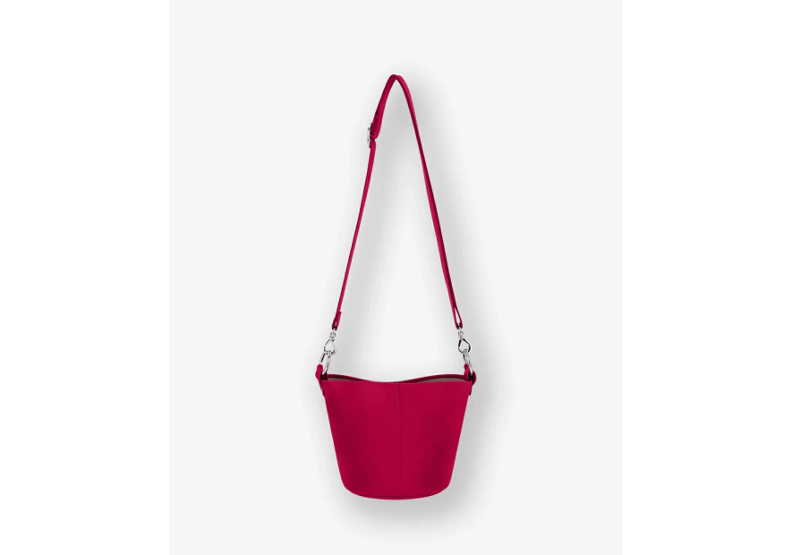 Les Ateliers Foures B118 - CUIR DE VACHETTE - HIBISC foures-milo-porté travers Sacs à mains